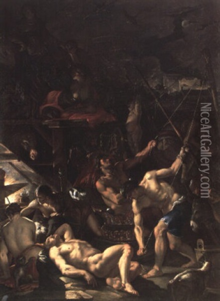 Scene De Sorcellerie Oil Painting - Domenicus van (Ascanius) Wynen