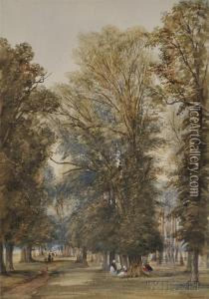 Kensington Gardens Oil Painting - Henry Clarke Pidgeon