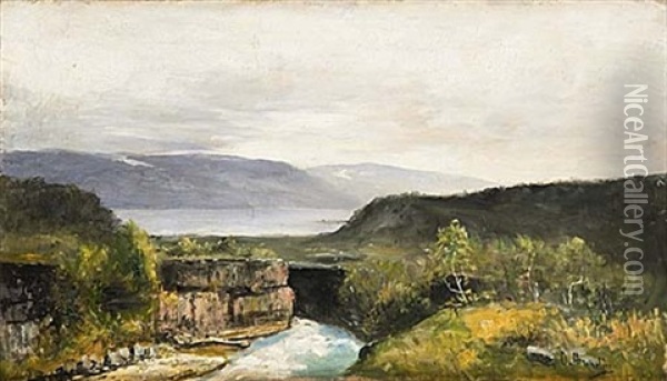 Fjallandskap Oil Painting - Olof Hermelin