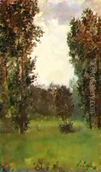 La Lisiere D'un Bois Oil Painting - Stanislas Lepine
