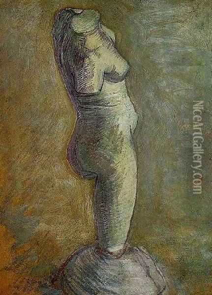 Plaster Statuette Of A Female Torso V Oil Painting - Vincent Van Gogh