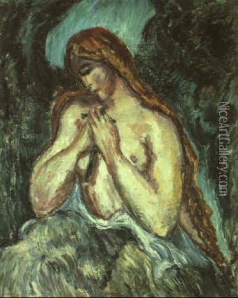 Maria Magdalena Oil Painting - Goesta (Adrian G. Fabian) Sandels