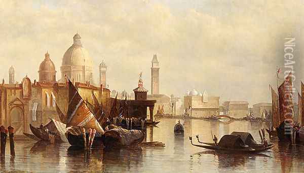 A View Of Venice Oil Painting - James Holland