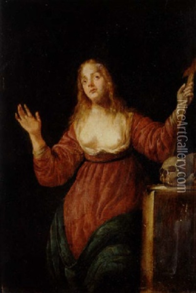 Botfardiga Magdalena Oil Painting - Caspar de Crayer