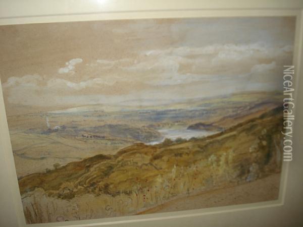 A Devon Estuary Oil Painting - John Gendall