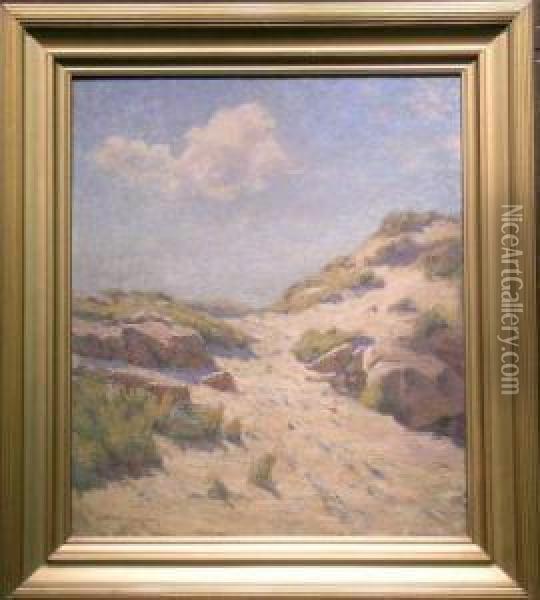 Massachusetts Dunes Oil Painting - Melbourne Havelock Hardwick