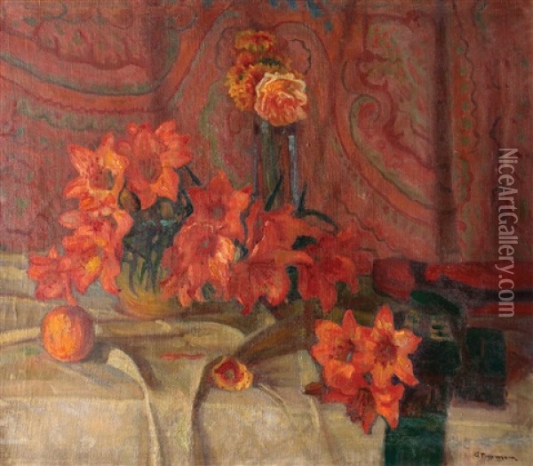 Flowers Oil Painting - Avraham Newman