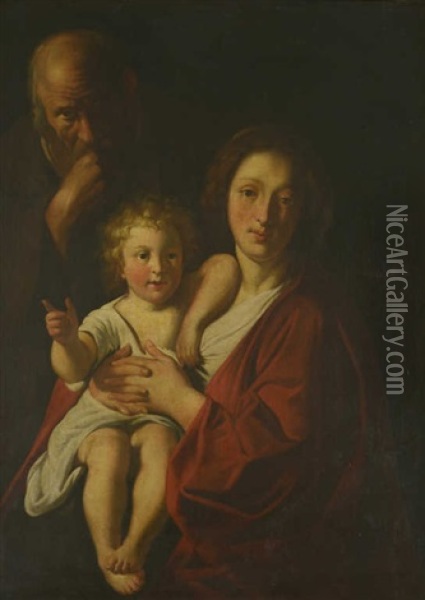La Sainte Famille Oil Painting - Jacob Jordaens