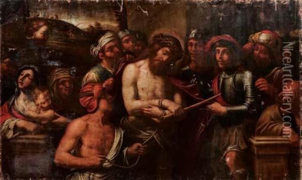 Ecce Homo Oil Painting - Giovanni Domenico Cappellino