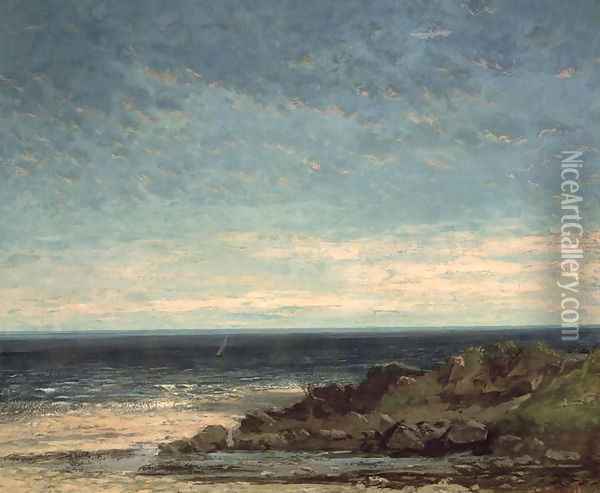 The Sea Oil Painting - Gustave Courbet