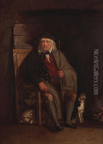 A Scotch Shepherd Oil Painting - John Phillip
