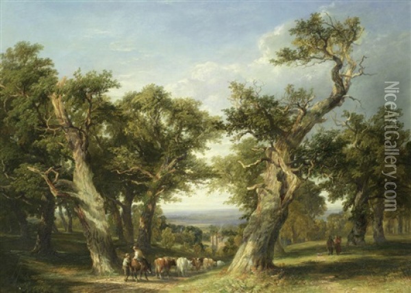 Compton Wynates, Warwickshire Oil Painting - Frederick Henry Henshaw