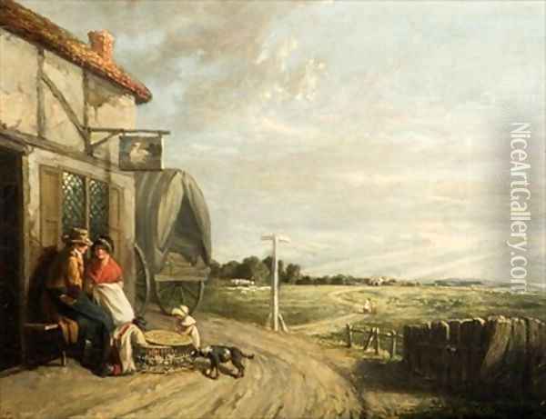 The Carriers Resting Place Oil Painting - William Collins