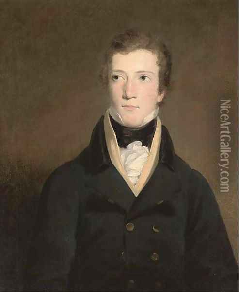Portrait of Charles Bertram Tait (1800-1852) Oil Painting - English School