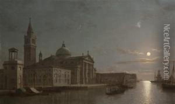 Church Of San Giorgio Maggiore, Venice Oil Painting - Henry Pether