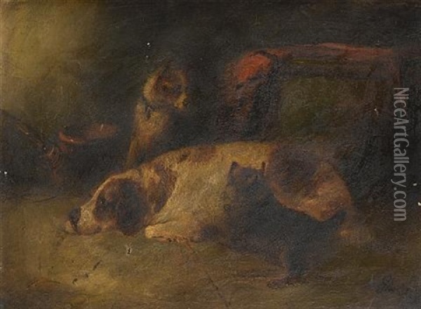 At Rest Oil Painting - George Armfield