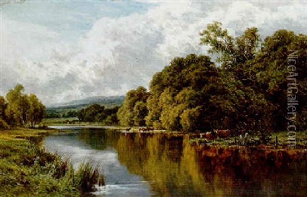 Silent Waters Oil Painting - Henry H. Parker