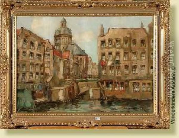 Het Kolkje Amsterdam Oil Painting - Hendrik Cornelis Kranenburg