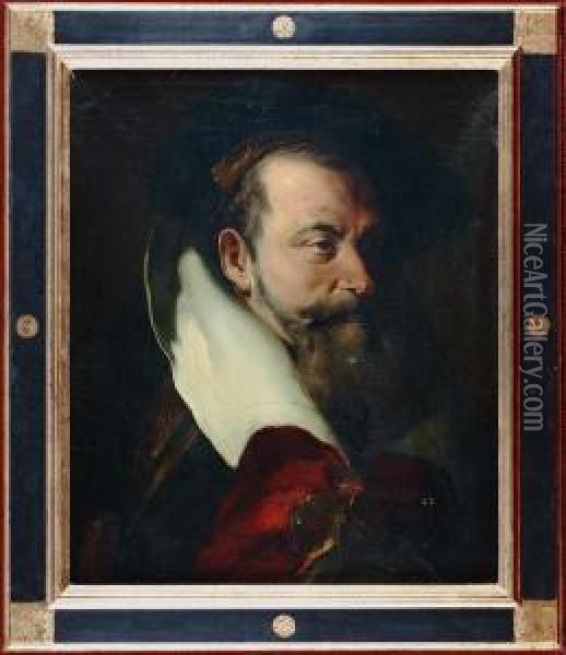 Edelmann In Tracht Oil Painting - Franz Eduard Meyerheim