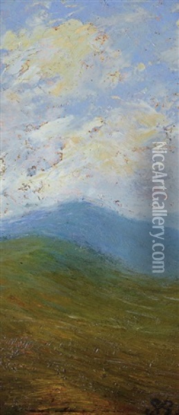 Collina Oil Painting - Giacinto Bo