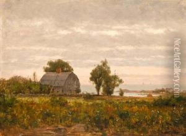 An Old Colonial House Oil Painting - Thomas Worthington Whittredge