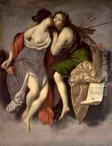 Allegory of the Arts Oil Painting - Francesco Furini