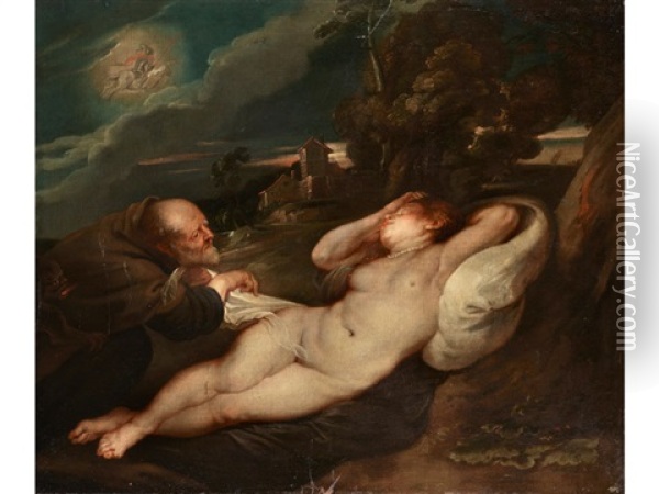 Angelika Und Der Eremit Oil Painting - Peter Paul Rubens