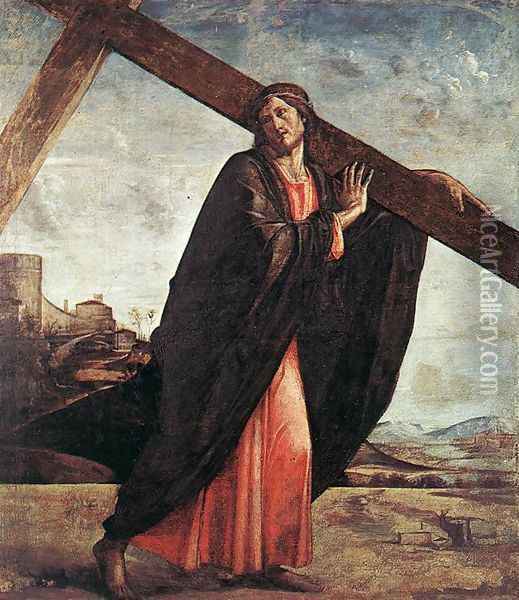 Christ Carrying The Cross Oil Painting - Tiziano Vecellio (Titian)