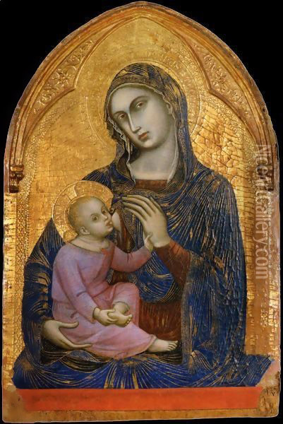 Virgin and Child Oil Painting - Barnaba Da Modena