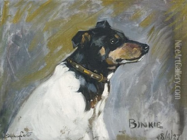 Binkie Oil Painting - Sydney Carter