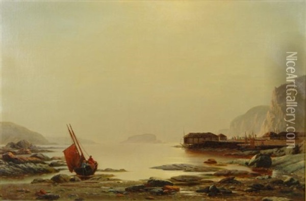 Low Tide, Labrador Oil Painting - William Bradford
