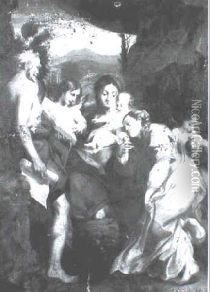 Holy Family Oil Painting -  Correggio