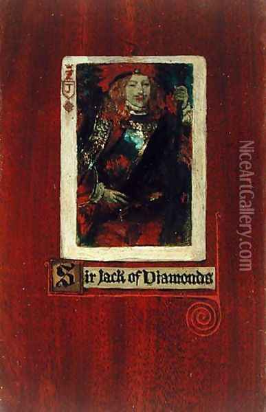 Sir Jack of Diamonds Oil Painting - Howard Pyle