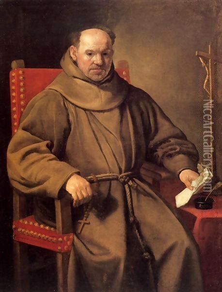 Portrait of a Friar Oil Painting - Carlo Ceresa