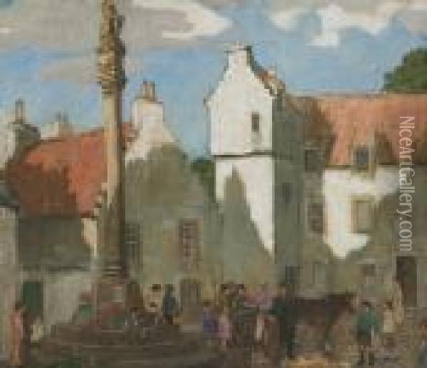 Culross Oil Painting - James Wright