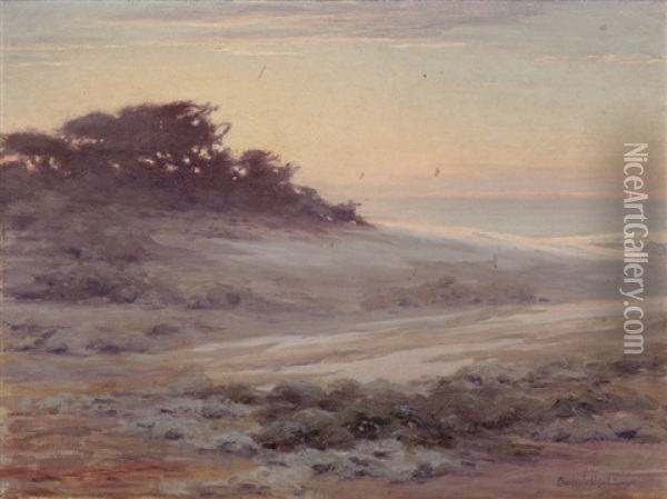 Sand, Trees And Skies Near Monterey Oil Painting - Charles Bradford Hudson