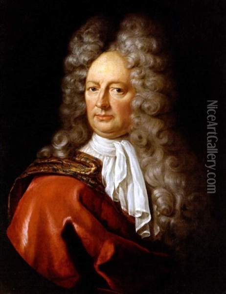 Bildnis Des John Churchill, Duke Of Marlborough Oil Painting - Jan Frans van Douven