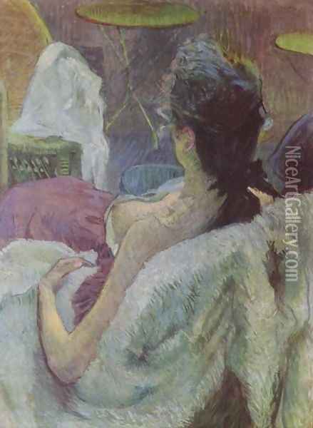 Resting Model Oil Painting - Henri De Toulouse-Lautrec