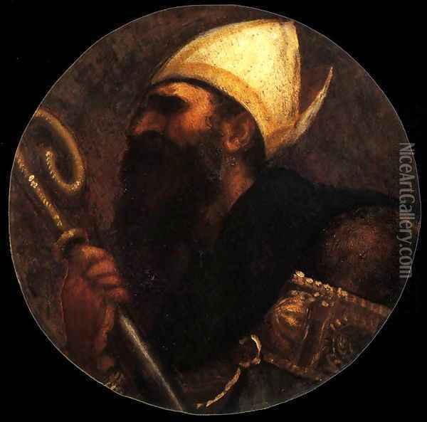 St Augustine 2 Oil Painting - Tiziano Vecellio (Titian)