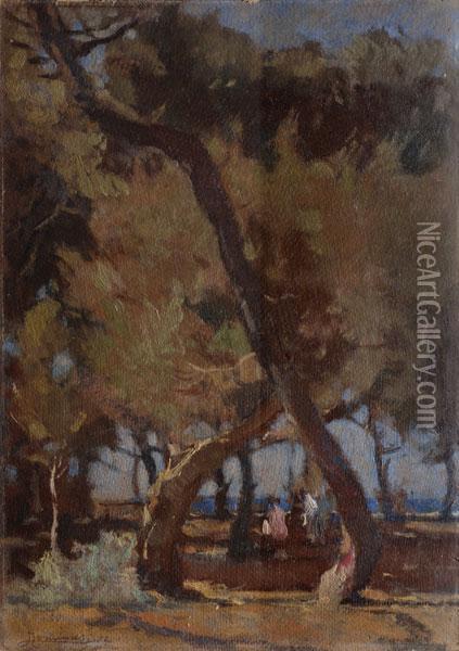 Alberi Oil Painting - Ludovico Tommasi