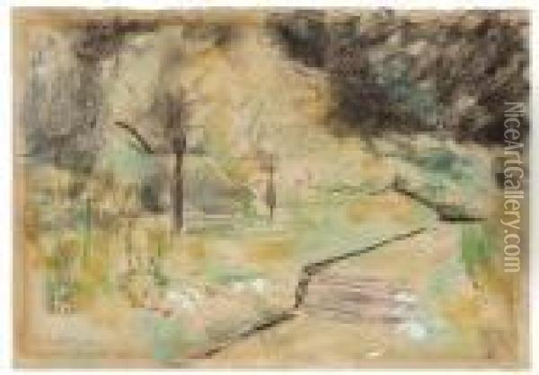 Der Nutzgarten In Wannsee Nachsudwesten Oil Painting - Max Liebermann