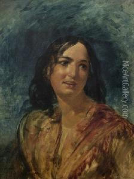 Study Of A Girl Oil Painting - Henry Nelson O'Neil