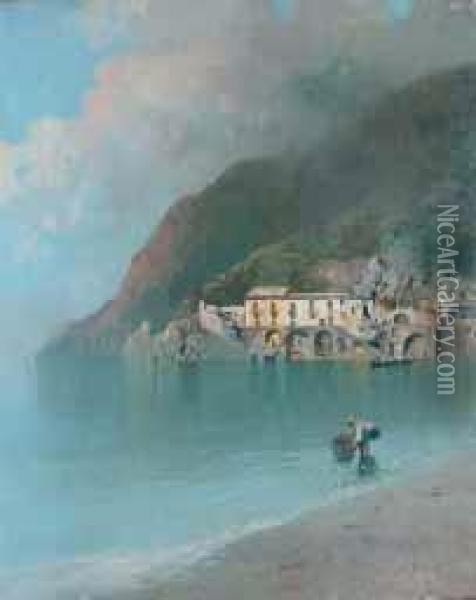 Vietri Sul Mare Oil Painting - Salvatore Petruolo