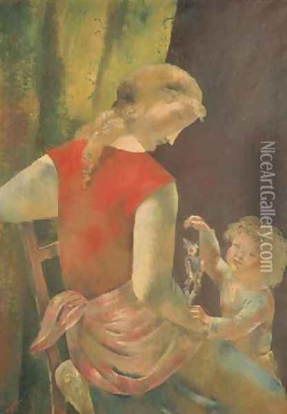 Maternity (Maternite) Oil Painting - Eugene Zak