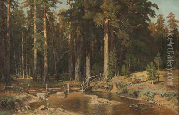 Der Waldsee Oil Painting - Ivan Shishkin
