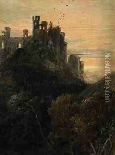 Enchanted Castle Oil Painting - Samuel Palmer