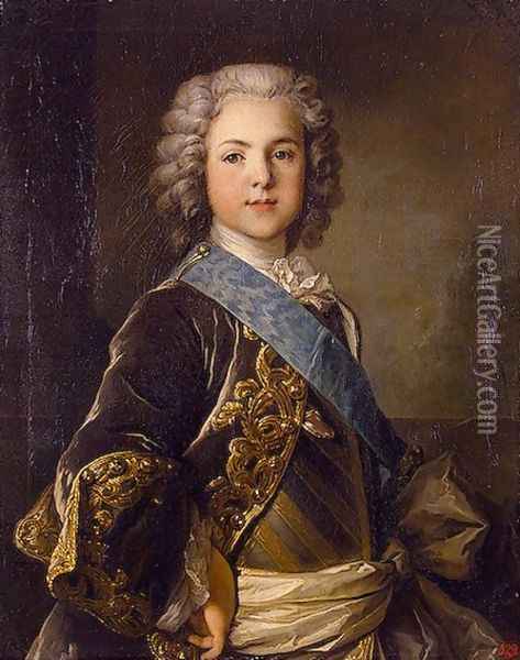 Portrait of Marquis de Lucker 1743 Oil Painting - Louis Tocque