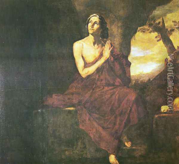 St Mary Egiptian Oil Painting - Jusepe de Ribera