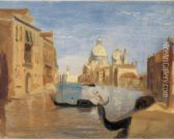 Vue De Venise Oil Painting - Jean-Baptiste-Camille Corot