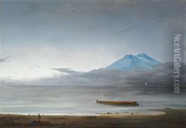 Morning Off The Icelandic Coast Oil Painting - Emanuel Larsen